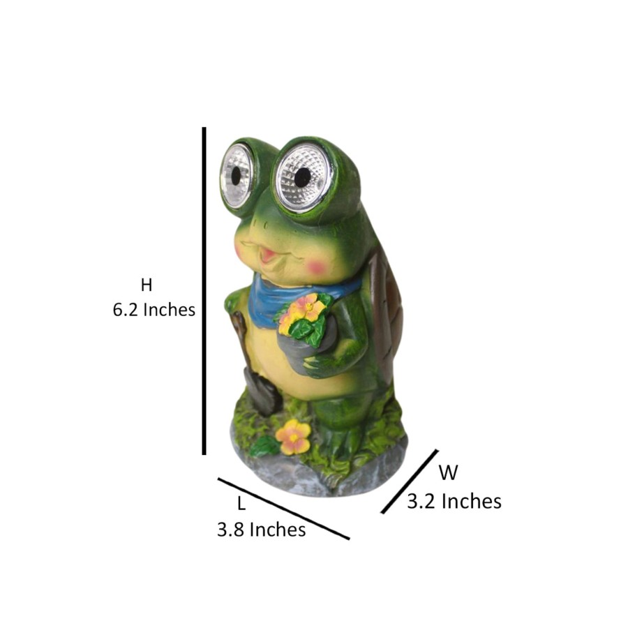 Garden Decor Wonderland Solar Light | Wonderland Polyresin Decorative Solar Light In Shape Of Frog