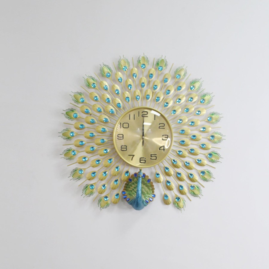 Home Decor Wonderland Wall Clocks | Luxury Dancing Peacock Wall Clock, Wall Haning Decoration, Office, Home Decor