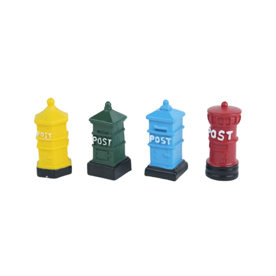 Miniature Fairy Garden Wonderland | Miniature Toy : Set Of 8 Postbox