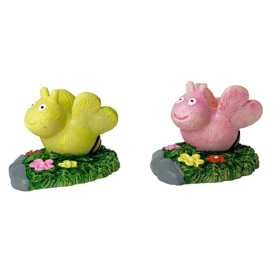 Miniature Fairy Garden Wonderland | Miniature Toys : (Set Of 2) Honeybee On Stone