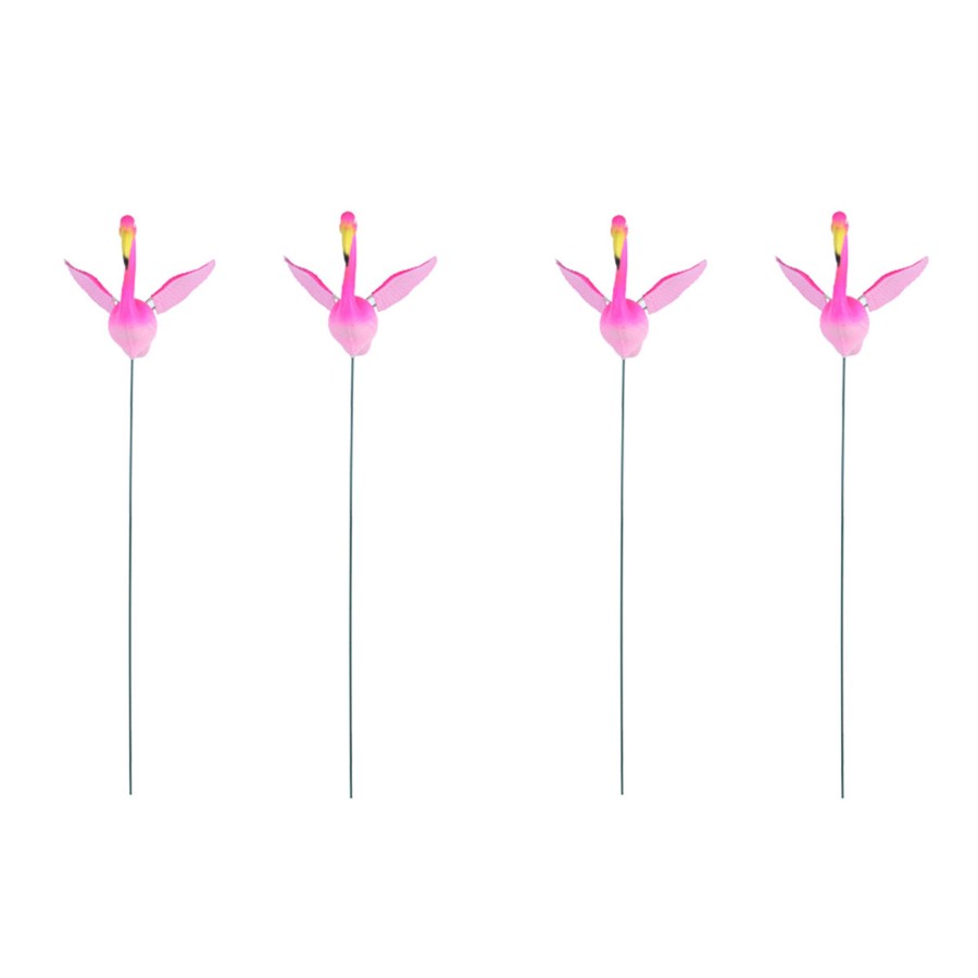 Garden Decor Wonderland Garden Stickes | (Set Of 4) Flamingo With Wings Stake/Stick For Garden Decoration