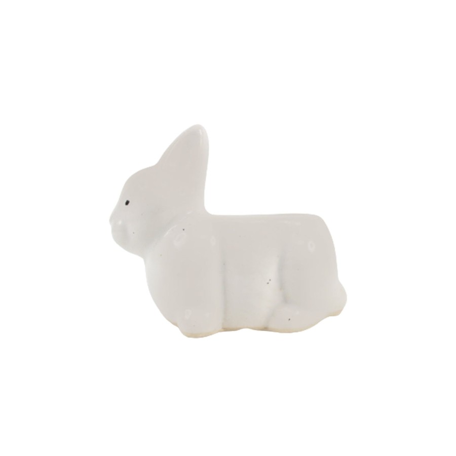 Garden Planters Wonderland | Rabbit Ceramic Planter For Home And Balcony Decoration (White)