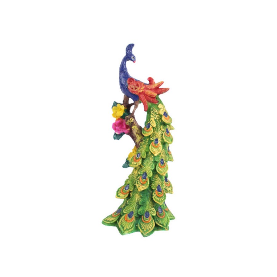 Home Decor Wonderland Animal And Bird Figurine | Wonderland Resin Beautifull Peacock Garden Decor