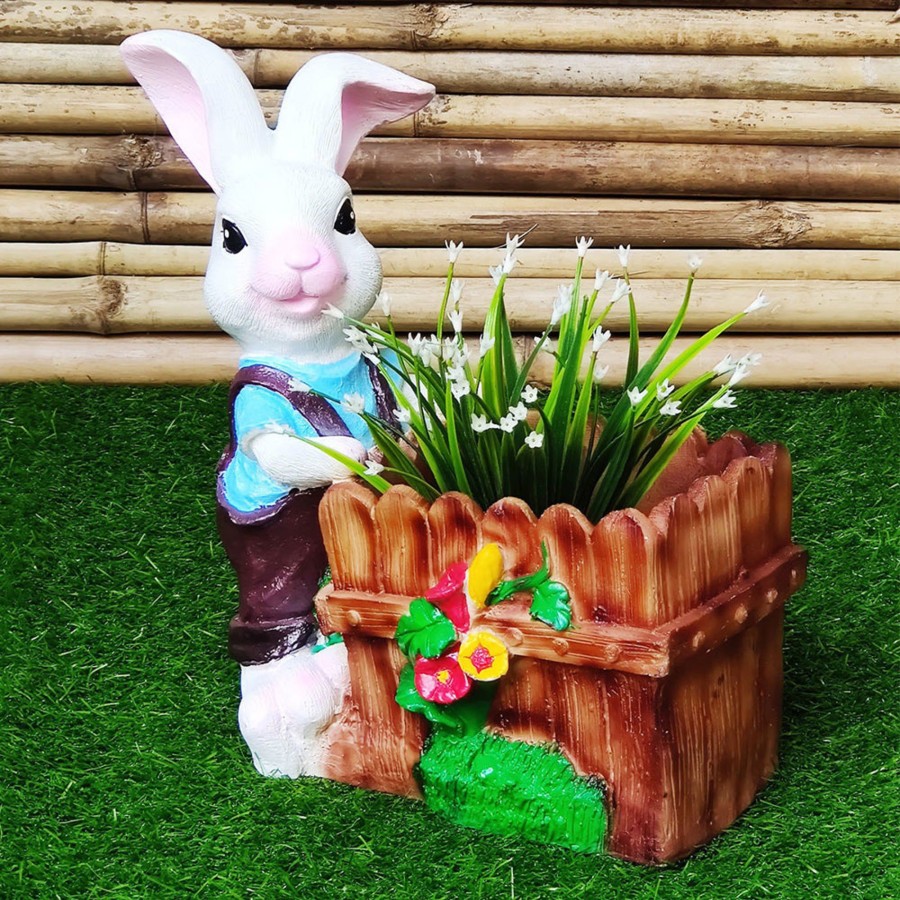 Garden Planters Wonderland | Resin Standard Bunny Planter