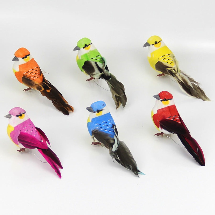 Garden Decor Wonderland Garden Arts and Craft Garden Stickes | Wonderland( Set Of 12 Birds With Feathers With Clips…