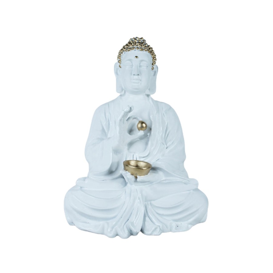 Garden Decor Wonderland Buddha And Monk Statue | 16 Inches Goli Buddha Statue For Home And Garden Decoration