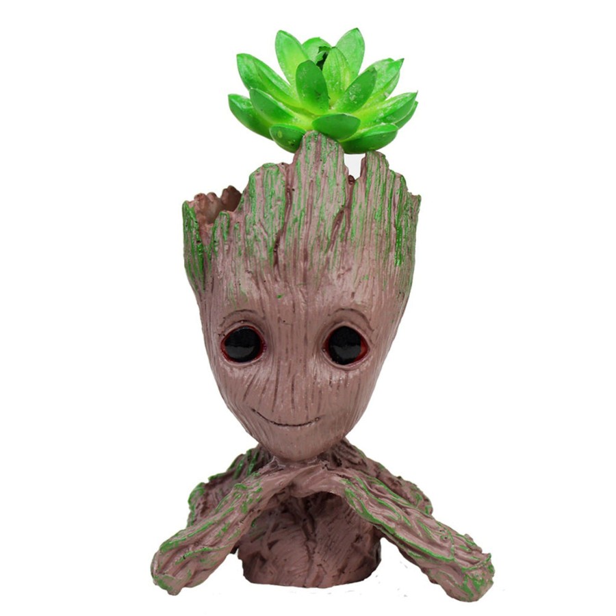 Garden Planters Wonderland | Big Groot (Face In Hand) Succulents For Home Decoration