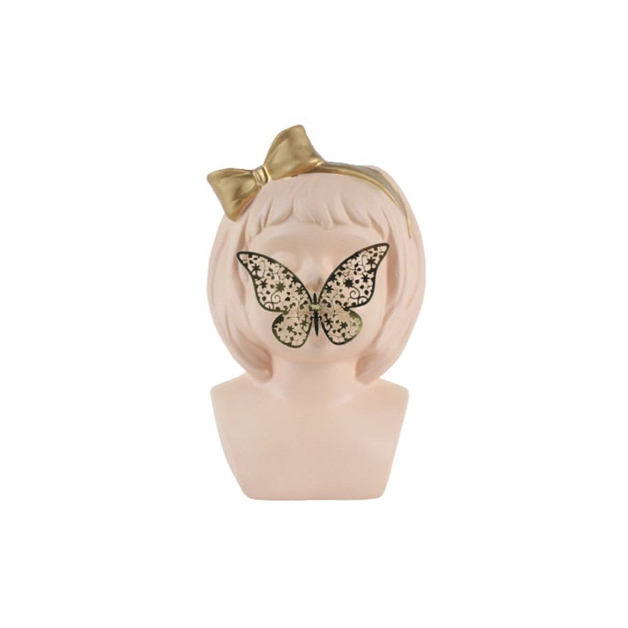 Garden Planters Wonderland | Peach Lady Butterfly On Lips Vase