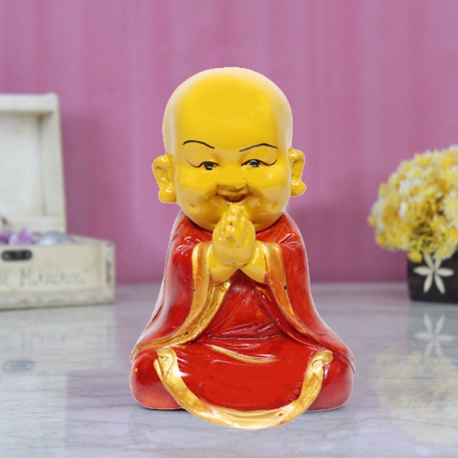 Garden Decor Wonderland Garden Statues | Wonderland Resin Baby Namaste Monk