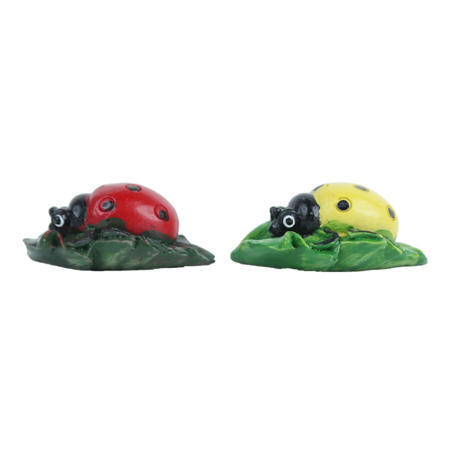 Miniature Fairy Garden Wonderland | Miniature Toy : Set Of 4 Ladybug