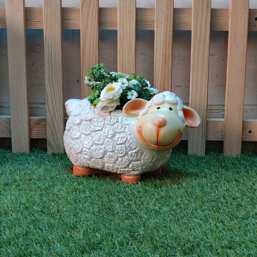 Garden Planters Wonderland | Sheep Pot Planter For Home, Balcony And Garden Decoration