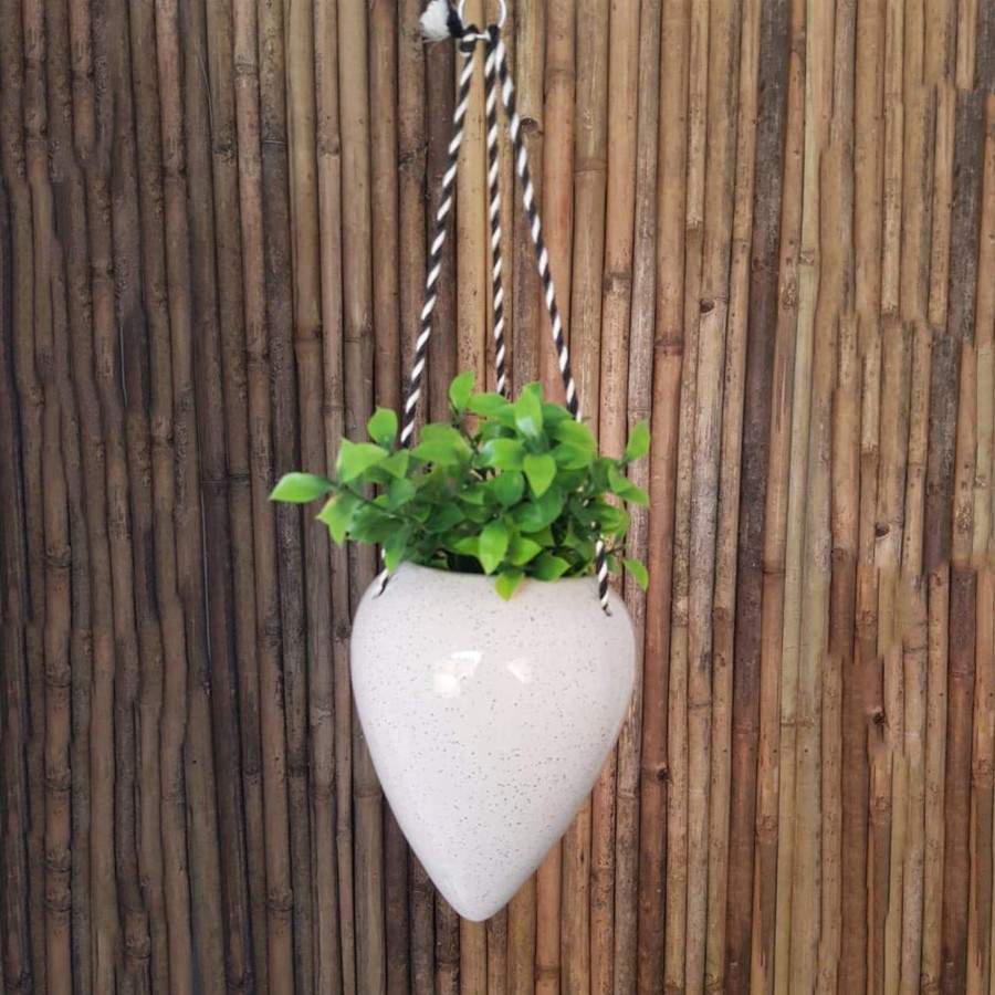 Garden Planters Wonderland | Ceramic Shank Design Hanging Planter For Decoration