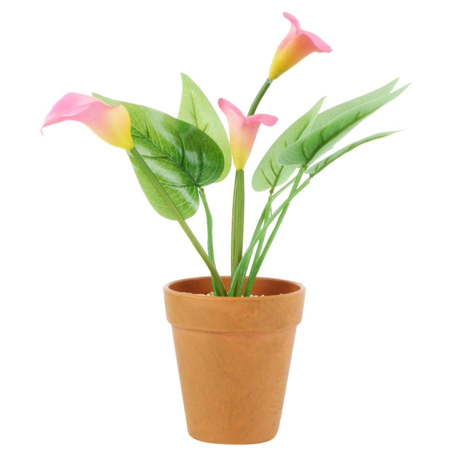 Artificial Turf Plants Wonderland | Calla Lily With Plastic Pot, Artificial Flower Pot