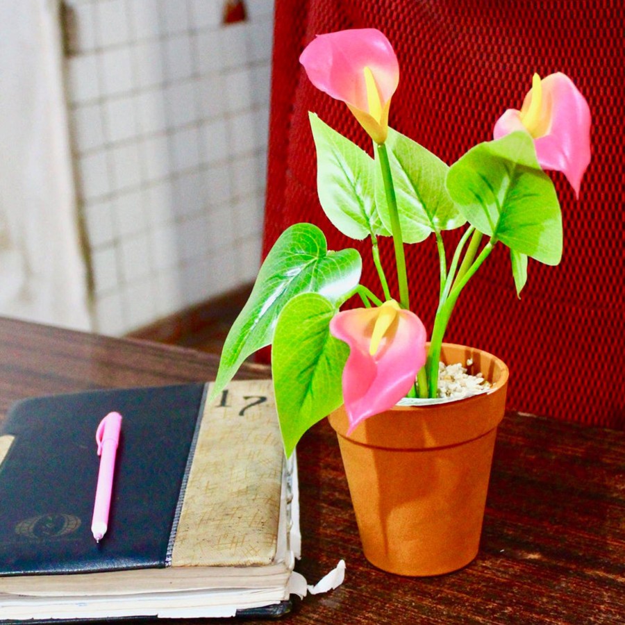 Artificial Turf Plants Wonderland | Calla Lily With Plastic Pot, Artificial Flower Pot