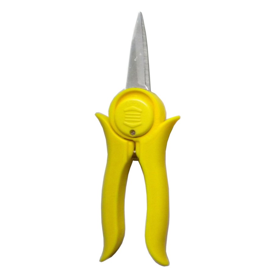 Garden Essentials Wonderland Peekay | Garden Tools :Mini Trimmer Pruning Shear With Smart Lock Yellow