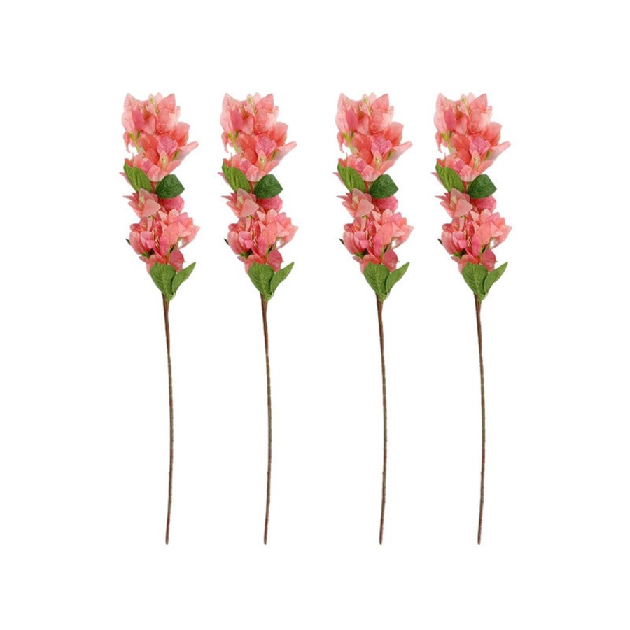 Artificial Turf Plants Wonderland | Pink Bougainvillea Flowers (Set Of 4)