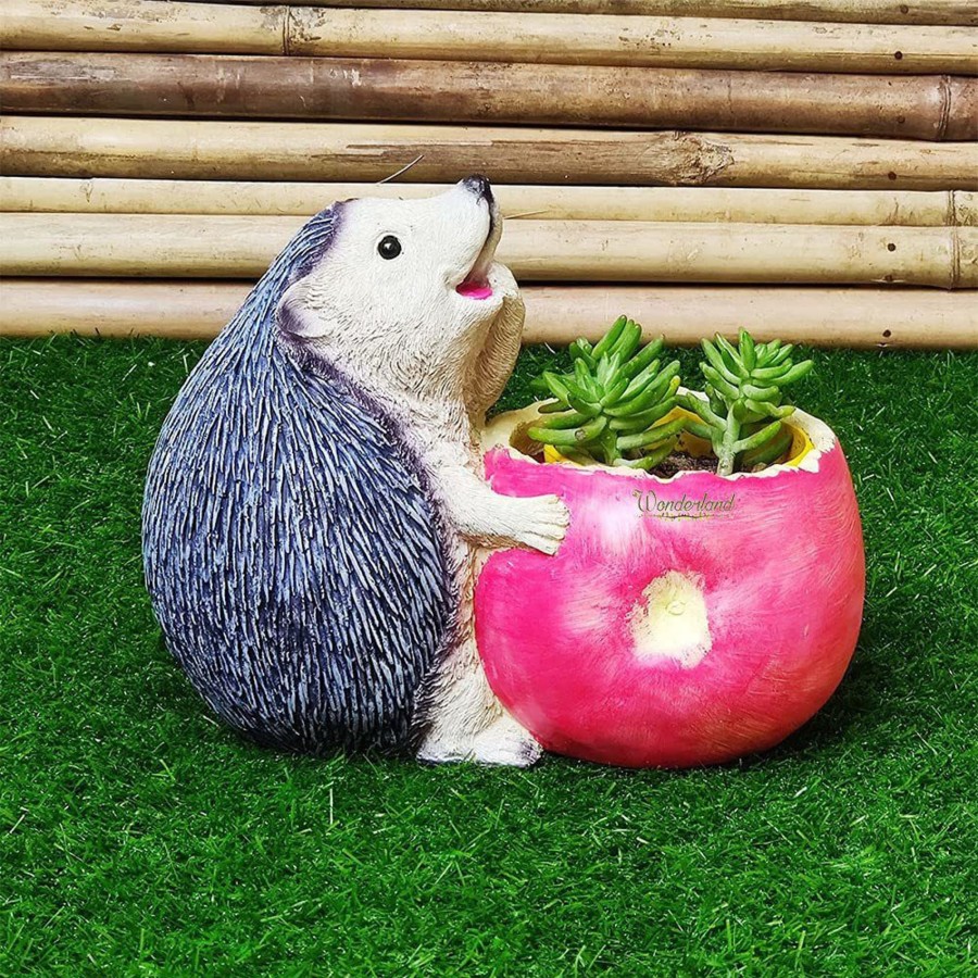 Garden Planters Wonderland | Hedgehog Apple Planter ( Decorative Resin Pots For Outdoor)