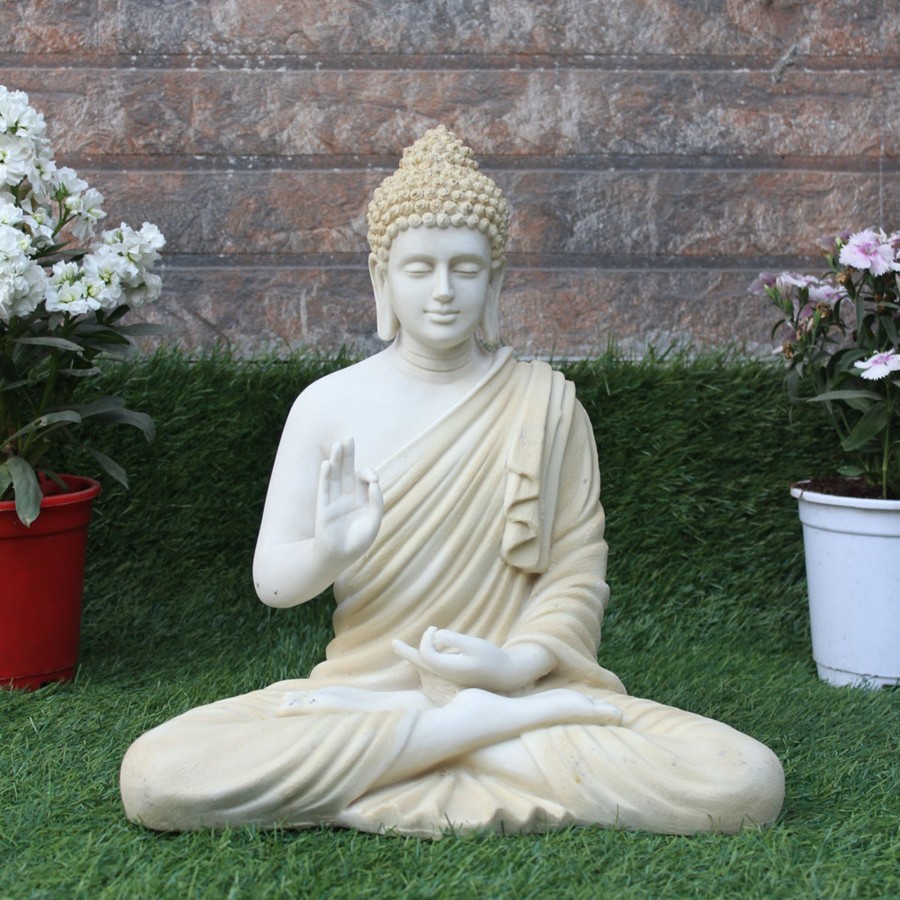 Garden Decor Wonderland Garden Statues | Wonderland Resin 14 '' Buddha (Beige)