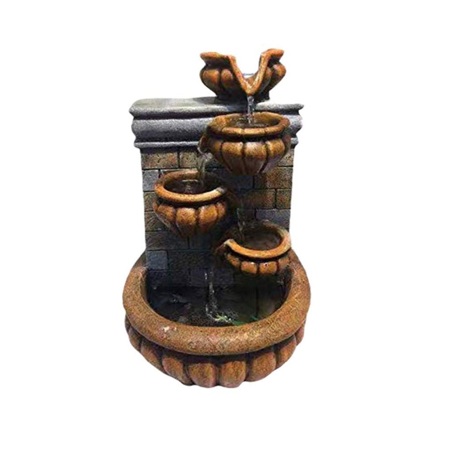 Home Decor Wonderland Garden Arts and Craft Fountains | Portable Tabletop Waterfall Desktop Electric Led Water Fountain