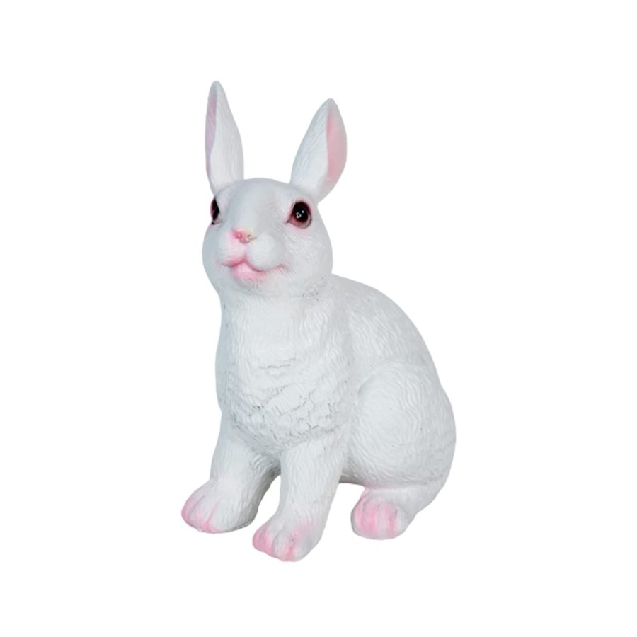 Garden Decor Wonderland Garden Statues | Imported Rabbit Statue For Garden Decoration (White)