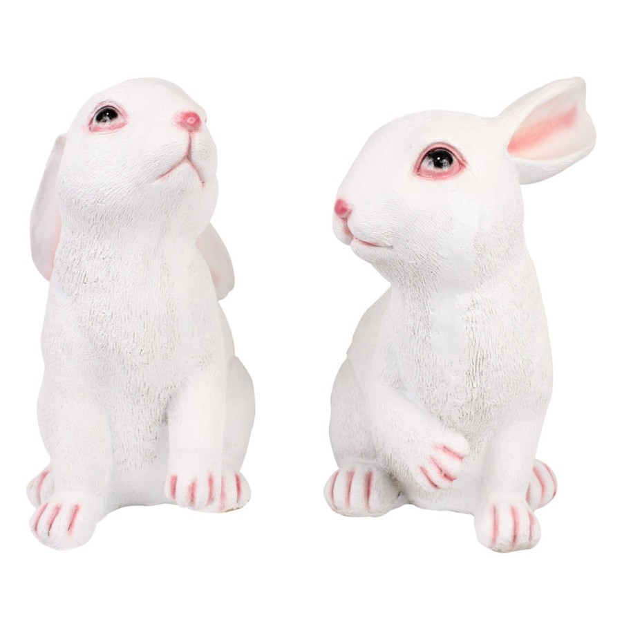 Garden Decor Wonderland Garden Statues | (Set Of 2) Very Big Rabbits Statue For Garden Decoration