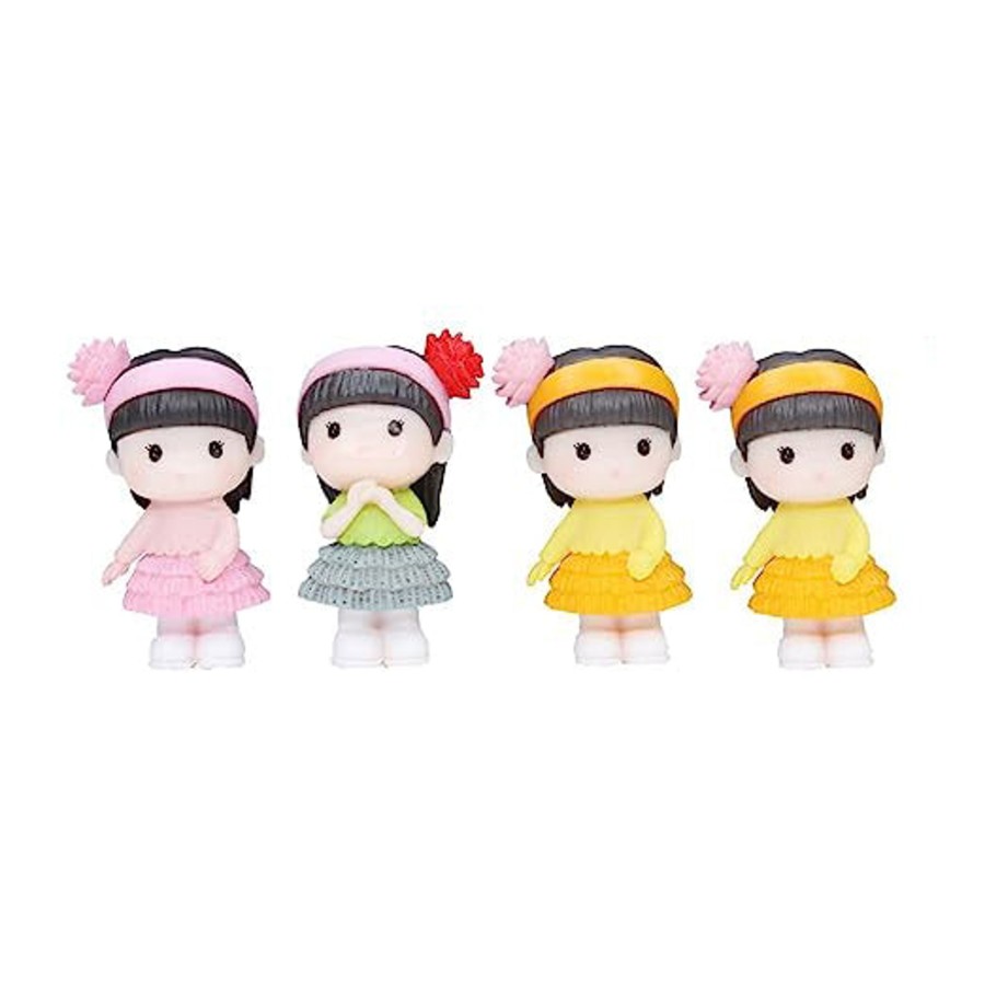 Miniature Fairy Garden Wonderland | Miniature Toys : (Set Of 4) Small Doll Girls