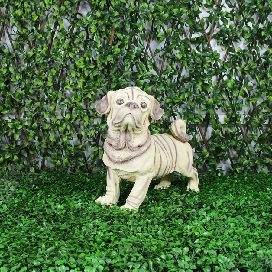 Garden Decor Wonderland Garden Statues | Big Pug Dog Statue Home And Garden Decoration