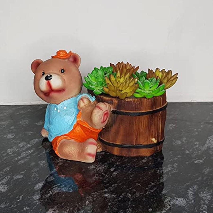 Garden Planters Wonderland | Teddy Bear Sitting With Planter