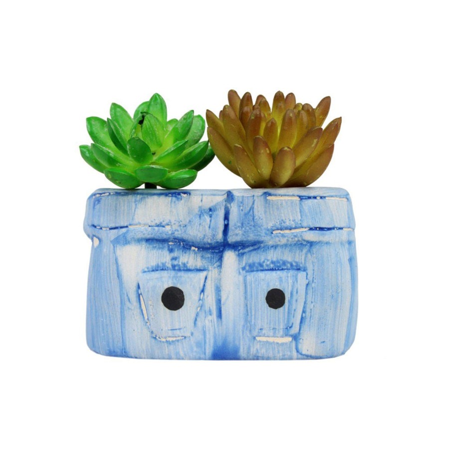 Garden Planters Wonderland | Ceramic Jeans Planter For Home And Garden Decoration (Small)