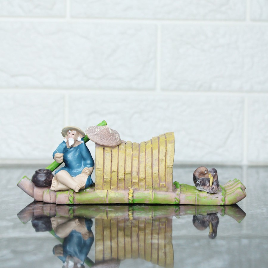 Miniature Fairy Garden Wonderland | Miniature Toys : Fisherman On Boat