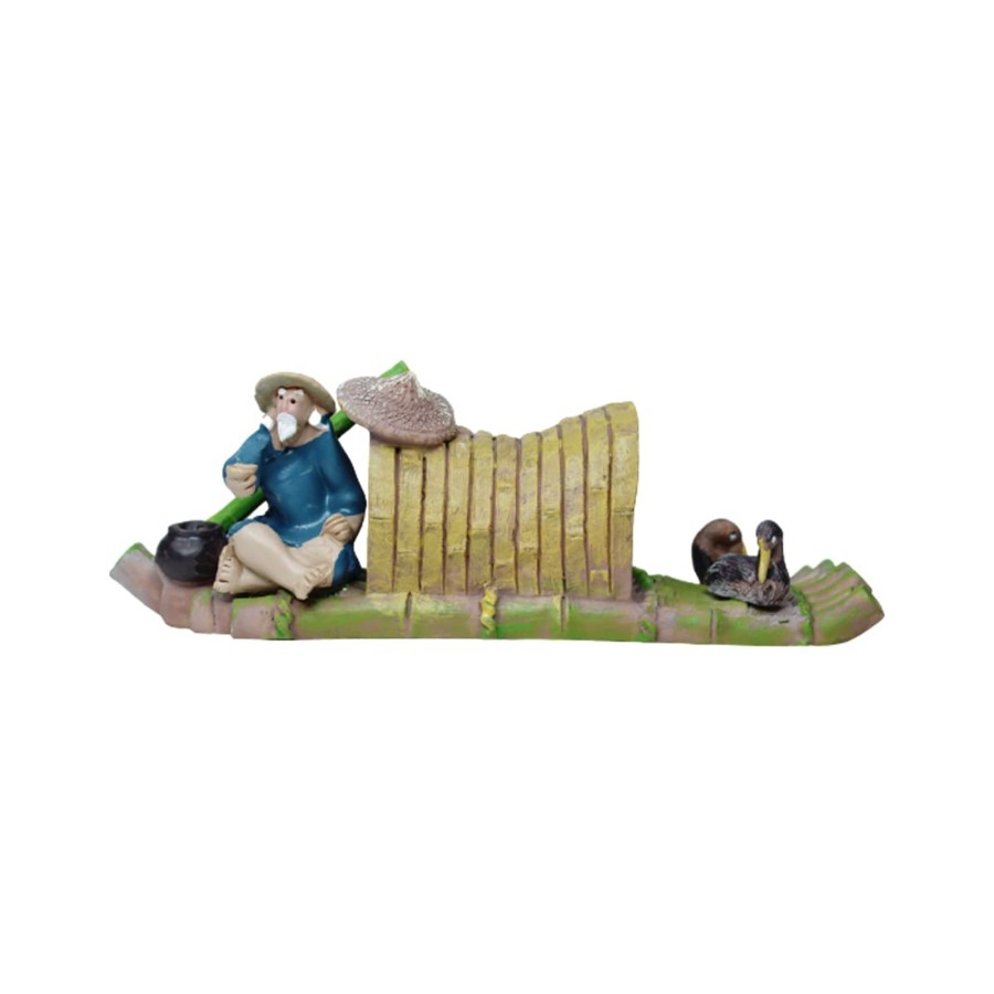 Miniature Fairy Garden Wonderland | Miniature Toys : Fisherman On Boat