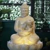 Garden Decor Wonderland Garden Arts and Craft Buddha And Monk Statue | Big Size Fiber Buddha Fountain