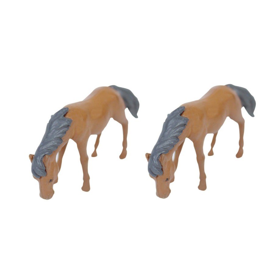 Miniature Fairy Garden Wonderland | (Set Of 2) Horse Garden Miniature For Landscape Decoration.