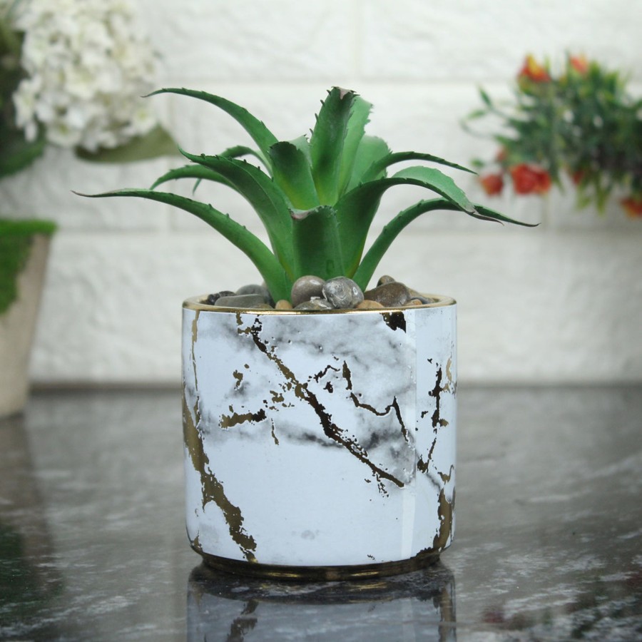 Garden Planters Wonderland | Artificial Succulent In Ceramic Pot