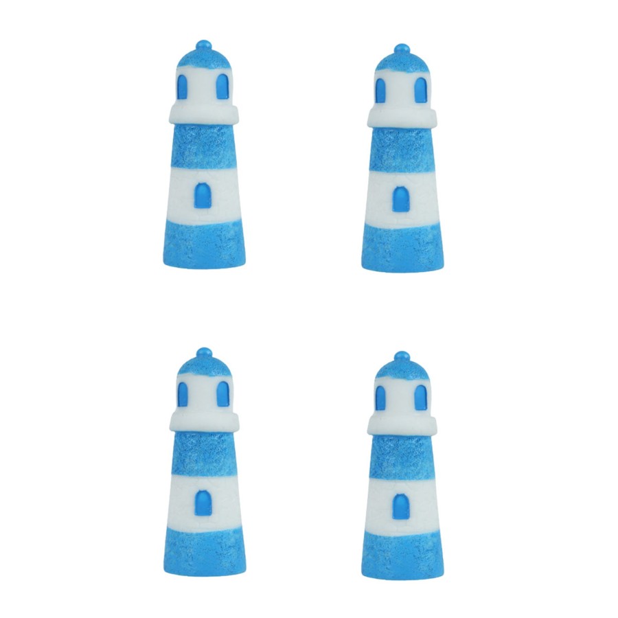 Miniature Fairy Garden Wonderland | (Set Of 4) Light House Miniature Toys