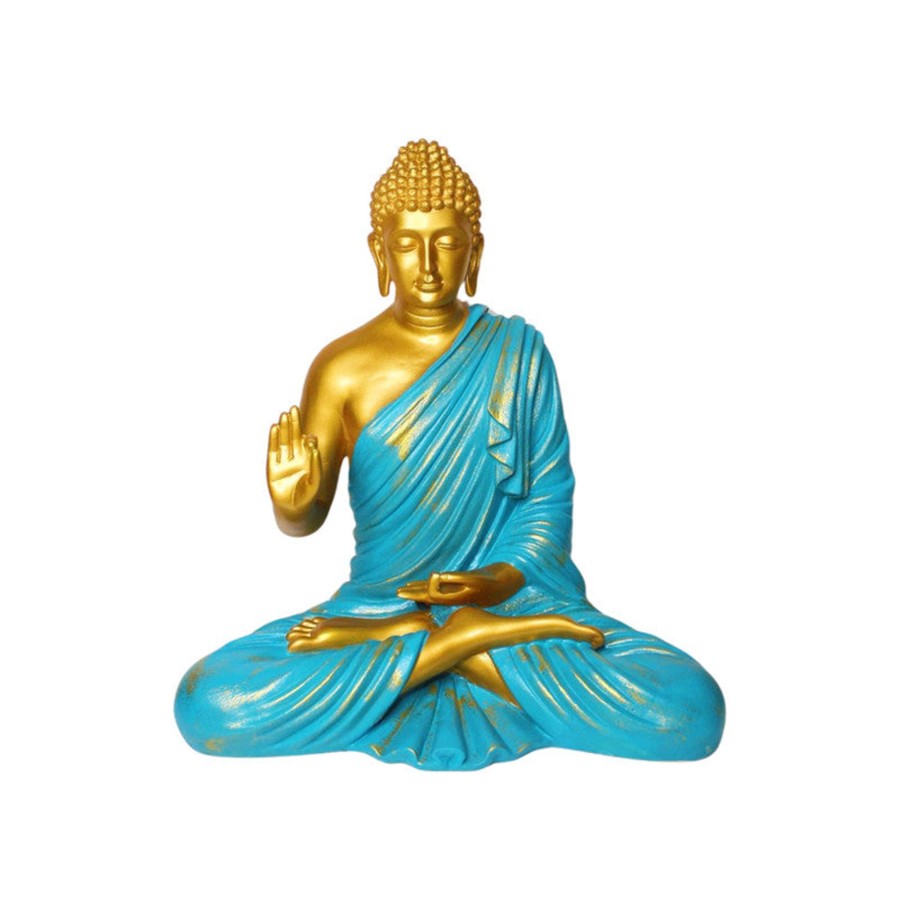 Garden Decor Wonderland Buddha And Monk Statue | Wonderland Coloured Laughing Buddha Statue ( Style 5) | Home Decor And Gift Items | Monk Statue