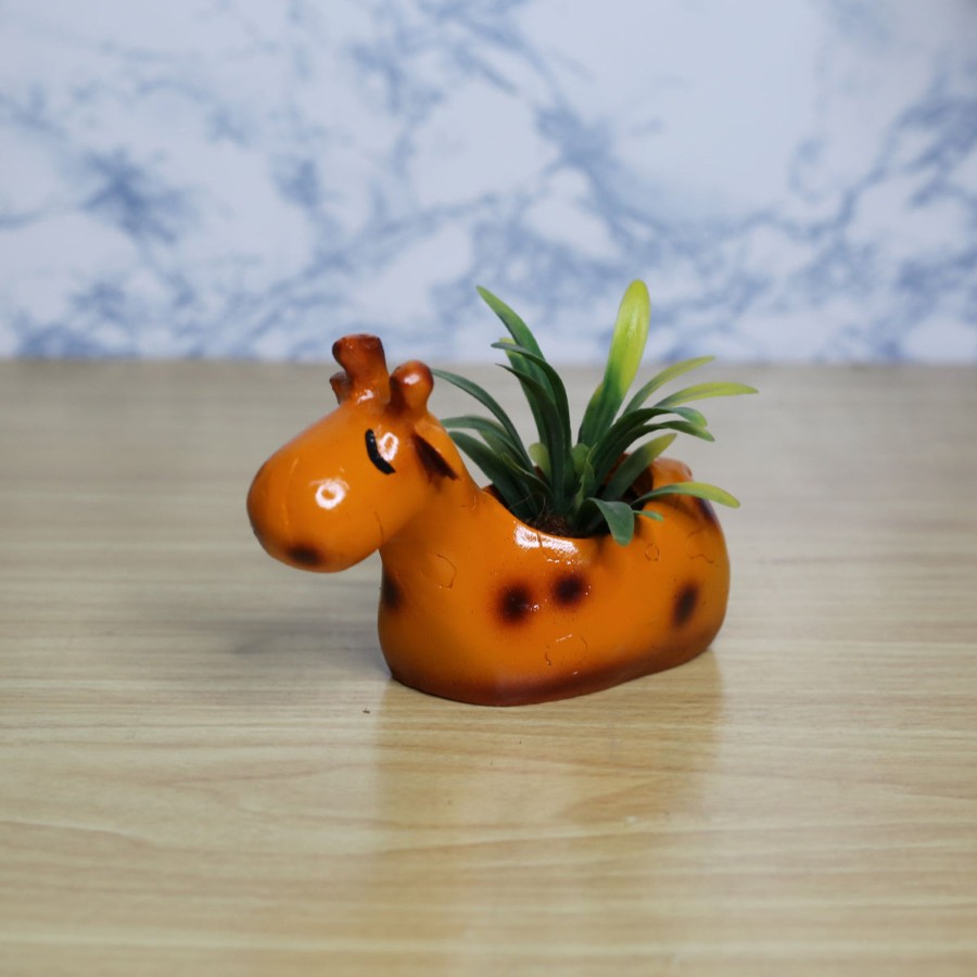 Garden Planters Wonderland | Giraffe Succulent Pot Home And Balcony Decorative