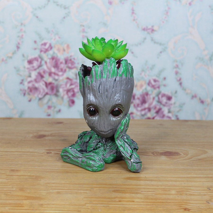 Garden Planters Wonderland | Groot Succulent Pot For Home Decoration (Grey)