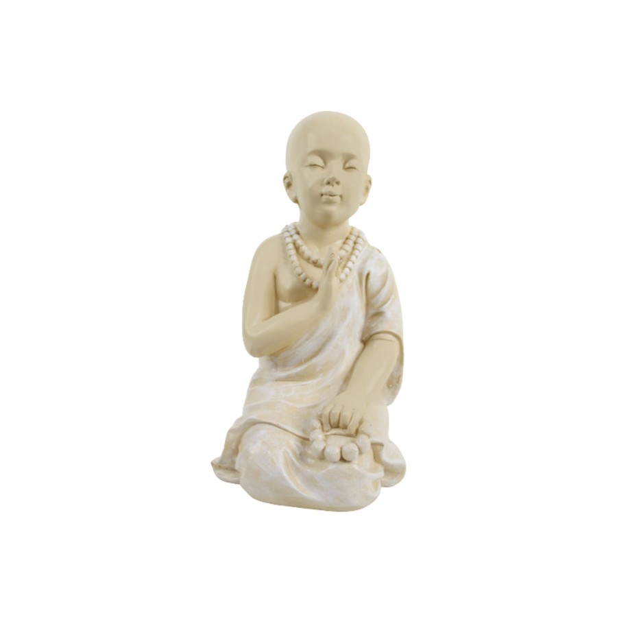 Garden Decor Wonderland Garden Statues | Wonderland Resin Mala Monk Resin Garden And Home Statue