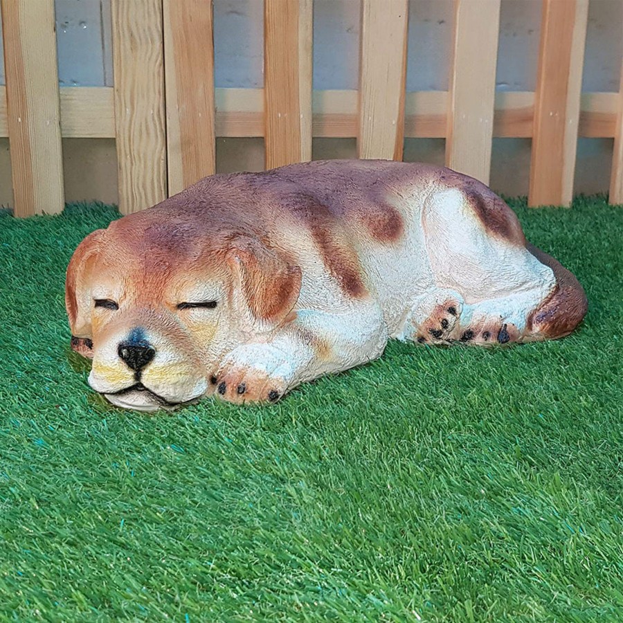 Garden Decor Wonderland Garden Statues | Sleeping Dog For Home And Garden Decoration