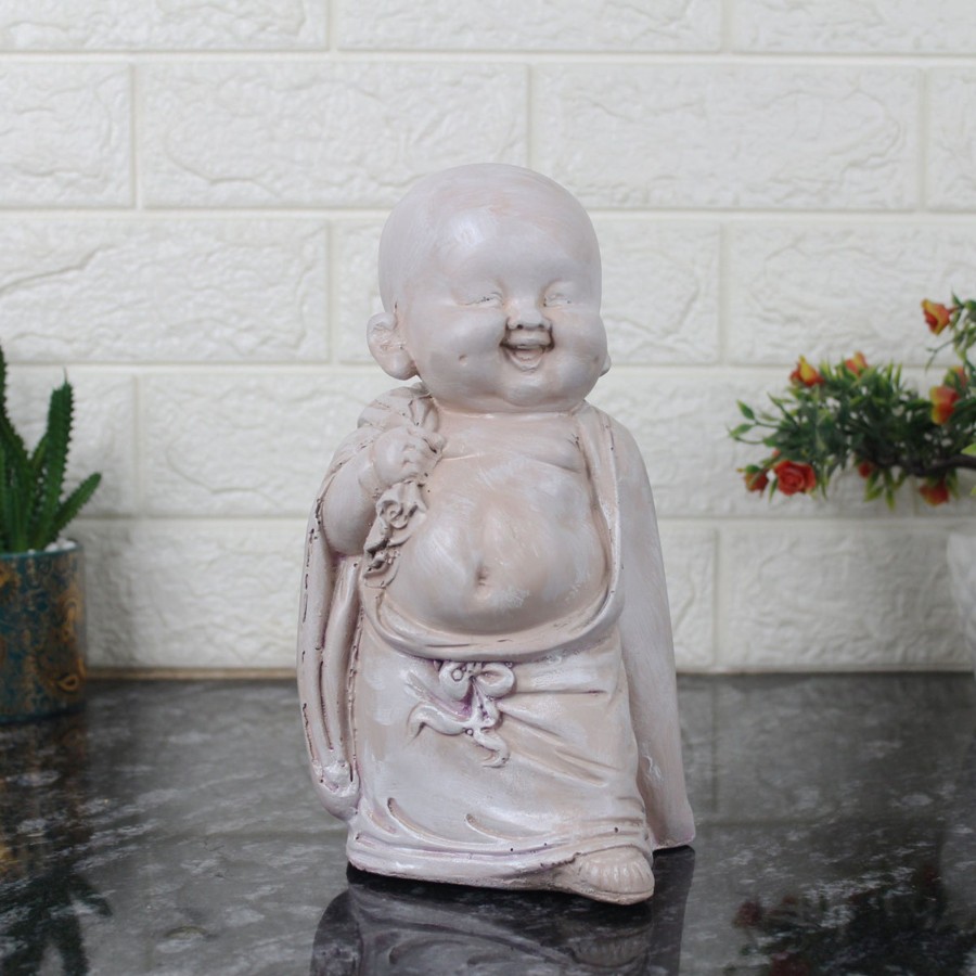 Home Decor Wonderland Table Top Decor | Monk Idol Statue Showpiece