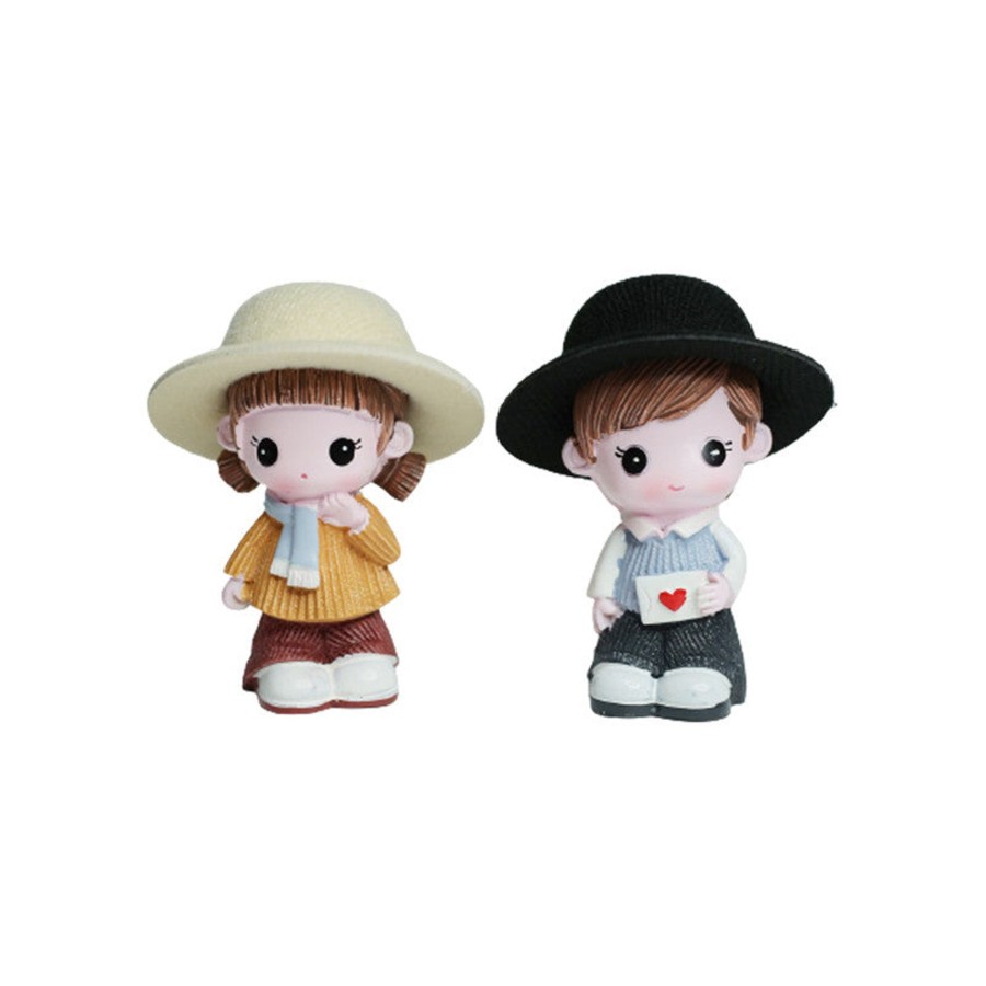 Home Decor Wonderland Human Figurine | Wonderland ( Set Of 2) Love Couple With Hate Miniature| Figurine Statue| Home Decor| Gift Articles | Gift Item